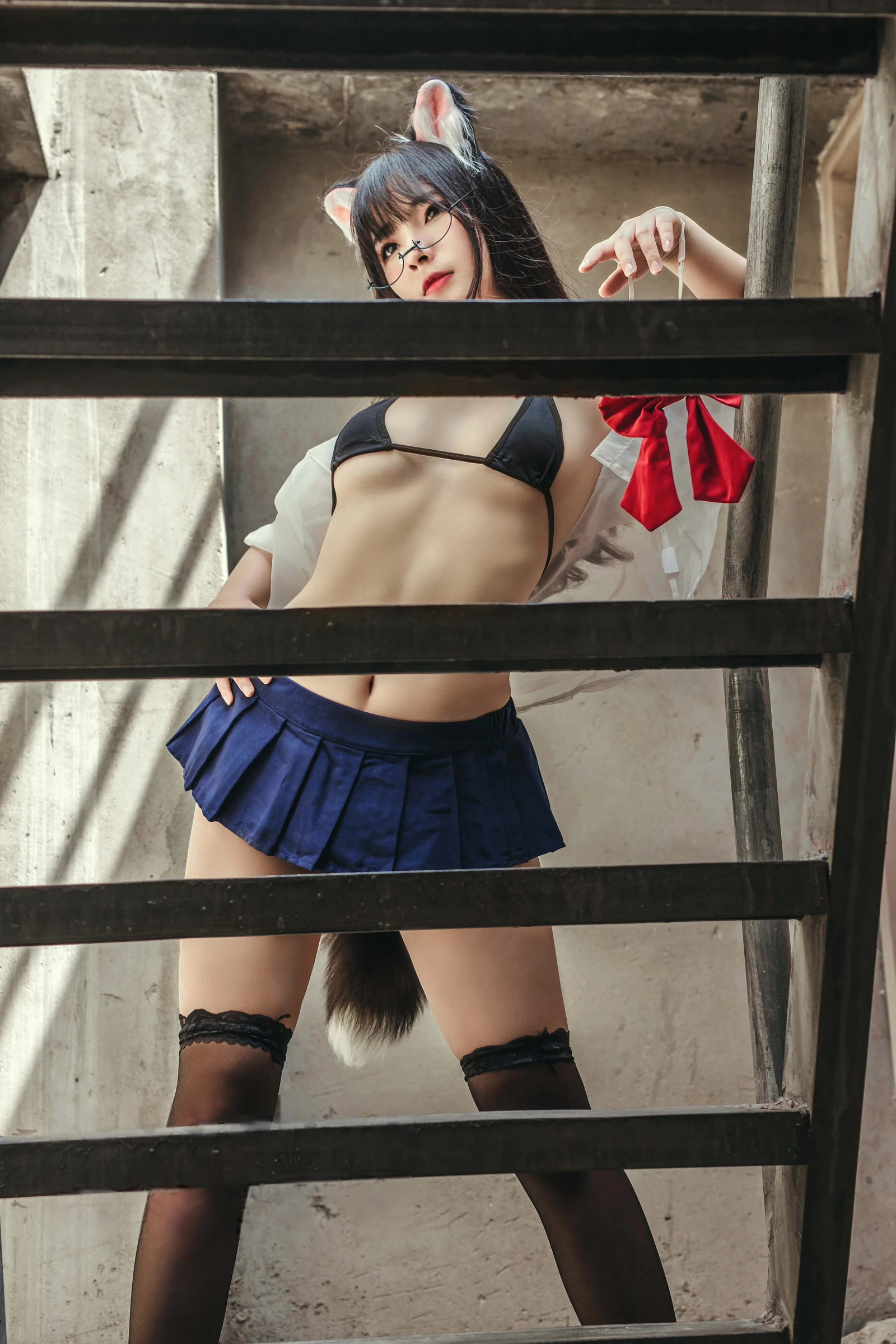 图片[3]-天台猫猫 黑犬机器人女友 32P-COS世界
